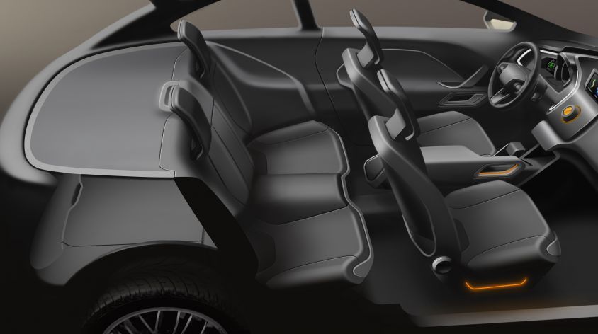 Эскиз интерьера Lada XRay